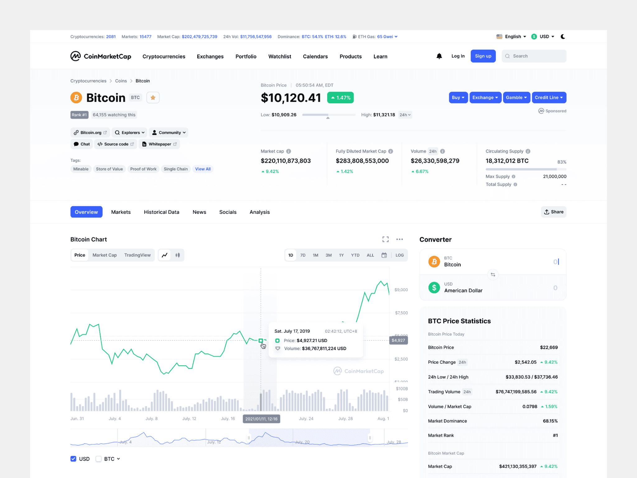 CoinMarketCap project image 4