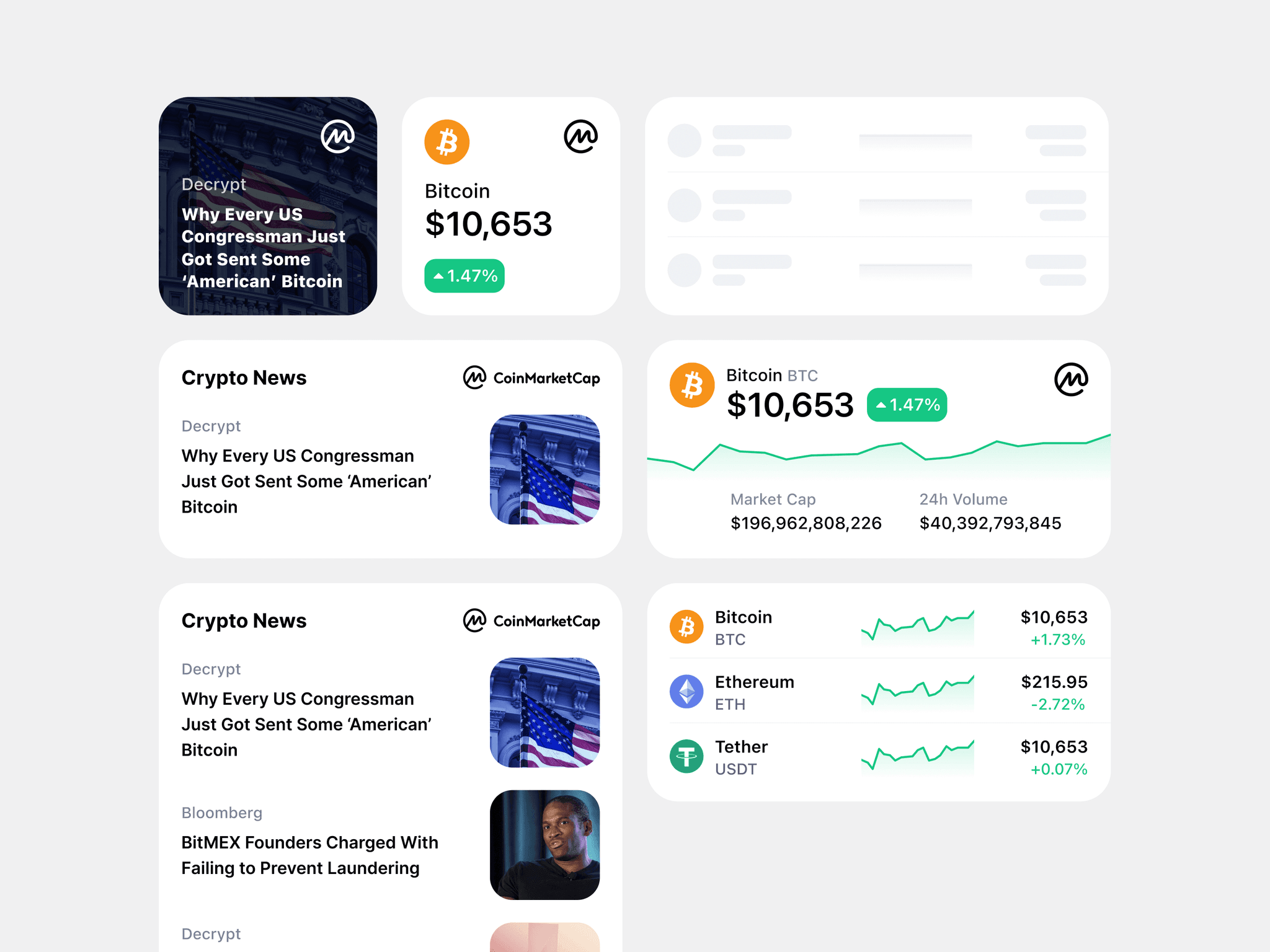 CoinMarketCap project mobile image 4